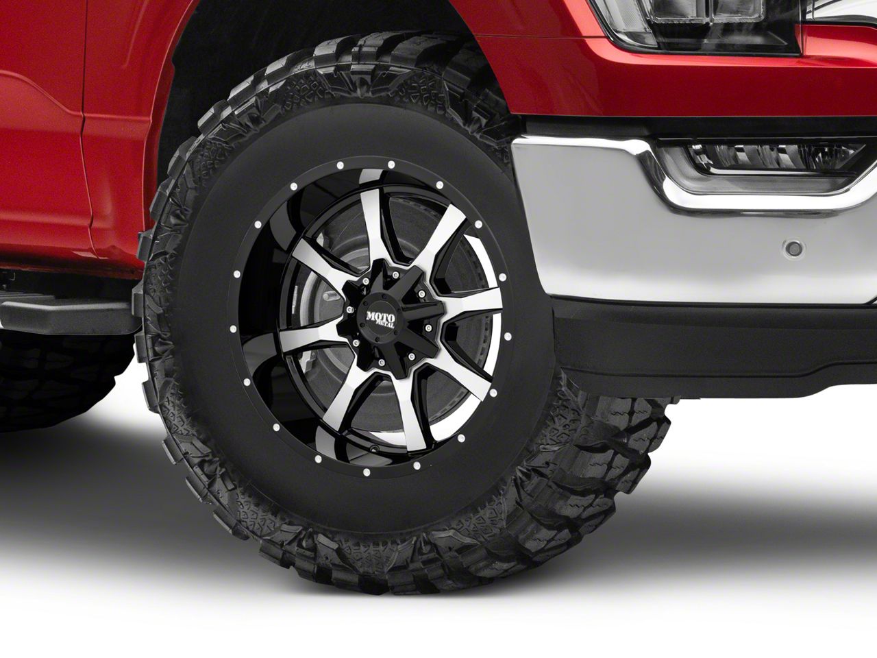 Moto Metal F-150 MO970 Gloss Black Machined 6-Lug Wheel; 17x8; 0mm ...