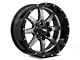 Moto Metal MO970 Gloss Gray Center with Gloss Black Lip 6-Lug Wheel; 20x10; -18mm Offset (21-25 F-150)