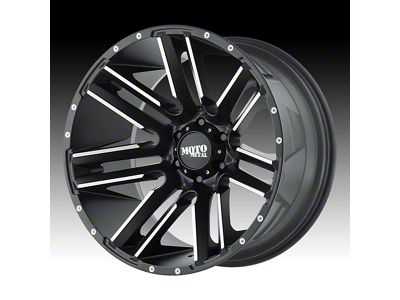 Moto Metal MO978 Razor Satin Black Machined 6-Lug Wheel; 20x9; 18mm Offset (21-25 F-150)