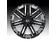 Moto Metal MO978 Razor Satin Black Machined 6-Lug Wheel; 20x9; 18mm Offset (21-24 F-150)