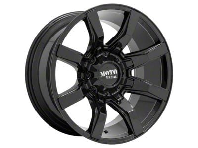 Moto Metal Spider Gloss Black 6-Lug Wheel; 20x10; -18mm Offset (21-25 F-150)