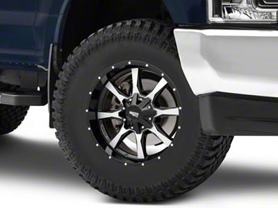 Moto Metal MO970 Gloss Black Machined 8-Lug Wheel; 18x10; -24mm Offset (17-22 F-250 Super Duty)