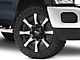 Moto Metal Spider Gloss Black Machined 8-Lug Wheel; 22x10; -18mm Offset (23-24 F-250 Super Duty)