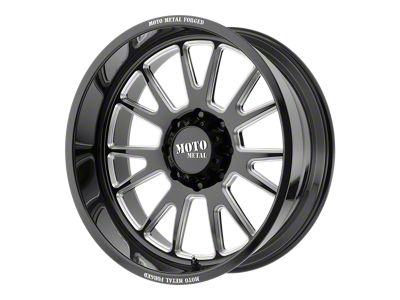 Moto Metal MO401 Gloss Black Milled 6-Lug Wheel; 20x10; -24mm Offset (07-13 Silverado 1500)