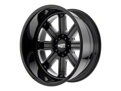 Moto Metal MO402 Gloss Black Milled 6-Lug Wheel; 20x10; -24mm Offset (19-25 Silverado 1500)