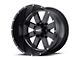 Moto Metal MO962 Gloss Black Milled 6-Lug Wheel; 22x14; -76mm Offset (99-06 Silverado 1500)