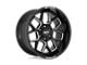 Moto Metal Banshee Gloss Black Milled 8-Lug Wheel; 20x10; -18mm Offset (06-08 RAM 1500 Mega Cab)