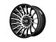 Moto Metal MO807 Gloss Black Machined 8-Lug Wheel; 22x12; -44mm Offset (06-08 RAM 1500 Mega Cab)