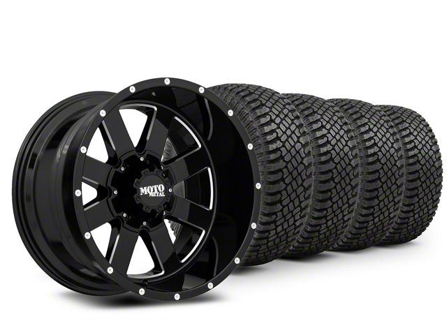 20x12 Moto Metal MO962 Wheel & 33in Atturo All-Terrain Trail Blade X/T Tire Package (09-18 RAM 1500)