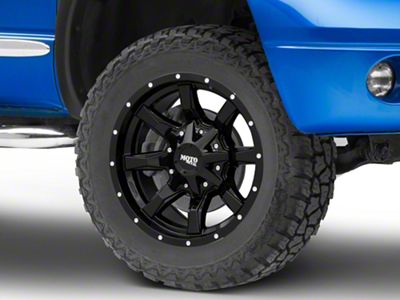 Moto Metal MO970 Gloss Black with Milled Lip 5-Lug Wheel; 20x10; 12mm Offset (02-08 RAM 1500, Excluding Mega Cab)