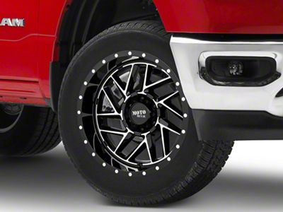 Moto Metal MO985 Breakout Gloss Black Machined 6-Lug Wheel; 20x10; -18mm Offset (19-25 RAM 1500)