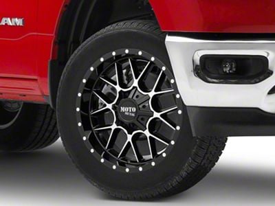 Moto Metal MO986 Siege Gloss Black Machined 6-Lug Wheel; 20x9; 0mm Offset (19-25 RAM 1500)