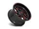 Moto Metal MO999 Gloss Black Milled with Red Tint 5-Lug Wheel; 20x10; -18mm Offset (02-08 RAM 1500, Excluding Mega Cab)