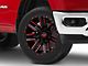 Moto Metal Razor Satin Black Machined Red Tint 6-Lug Wheel; 20x10; -24mm Offset (19-25 RAM 1500)