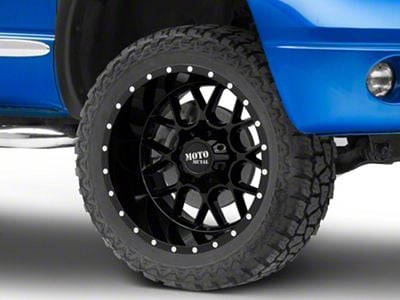 Moto Metal Siege Gloss Black 5-Lug Wheel; 22x12; -44mm Offset (02-08 RAM 1500, Excluding Mega Cab)