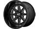 Moto Metal MO801 Phantom Gloss Black Milled 8-Lug Wheel; 22x12; -44mm Offset (19-24 RAM 2500)