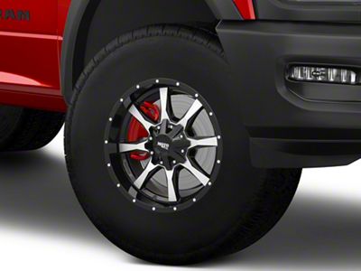 Moto Metal MO970 Gloss Black Machined Face 8-Lug Wheel; 17x9; 12mm Offset (19-24 RAM 2500)