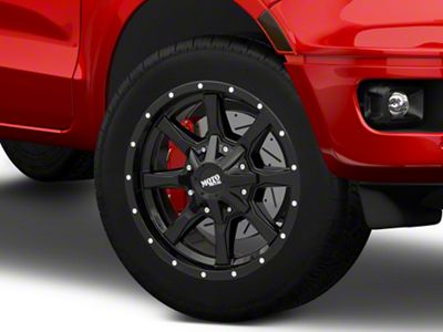 Moto Metal MO970 Gloss Black with Milled Lip 6-Lug Wheel; 20x10; -24mm Offset (19-23 Ranger)