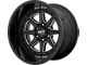 Moto Metal MO801 Phantom Gloss Black Milled 6-Lug Wheel; 22x12; -44mm Offset (14-18 Sierra 1500)