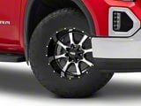 Moto Metal MO970 Gloss Black Machined 6-Lug Wheel; 18x10; -24mm Offset (19-25 Sierra 1500)