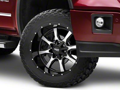 Moto Metal MO970 Gloss Black Machined 6-Lug Wheel; 20x10; -24mm Offset (14-18 Sierra 1500)