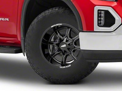 Moto Metal MO970 Gloss Black Milled 6-Lug Wheel; 18x10; -24mm Offset (19-25 Sierra 1500)