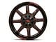 Moto Metal MO970 Gloss Black Milled with Red Tint 8-Lug Wheel; 20x9; 0mm Offset (07-10 Sierra 2500 HD)