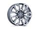 Moto Metal Banshee Gloss Black Milled 8-Lug Wheel; 20x10; -18mm Offset (20-25 Sierra 3500 HD SRW)