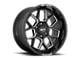 Moto Metal MO803 Banshee Gloss Black Milled 6-Lug Wheel; 20x10; -18mm Offset (19-25 Silverado 1500)