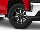 Moto Metal MO970 Gloss Black Machined 6-Lug Wheel; 18x10; -24mm Offset (19-25 Silverado 1500)