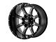 Moto Metal MO970 Gloss Gray Center with Gloss Black Lip 6-Lug Wheel; 20x10; 12mm Offset (19-25 Silverado 1500)