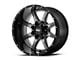 Moto Metal MO970 Gloss Gray Center with Gloss Black Lip 6-Lug Wheel; 20x12; -44mm Offset (19-24 Silverado 1500)