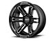 Moto Metal MO991 Rukus Gloss Black Milled 6-Lug Wheel; 20x12; -44mm Offset (19-24 Silverado 1500)