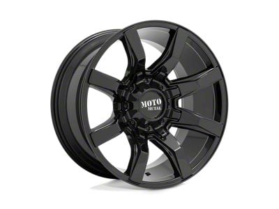 Moto Metal Spider Gloss Black 6-Lug Wheel; 22x10; -18mm Offset (19-24 Silverado 1500)