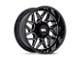 Moto Metal Turbine Gloss Black Milled 6-Lug Wheel; 20x9; 1mm Offset (19-24 Silverado 1500)
