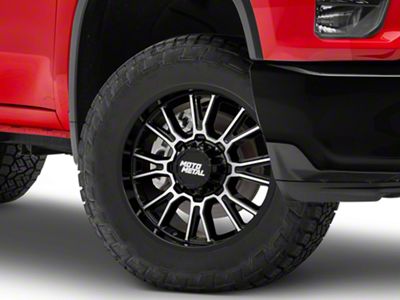 Moto Metal Legacy Gloss Black Machined 8-Lug Wheel; 20x9; 1mm Offset (20-24 Silverado 2500 HD)