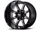 Moto Metal MO970 Gloss Gray with Gloss Black Lip 8-Lug Wheel; 18x10; -24mm Offset (07-10 Silverado 2500 HD)