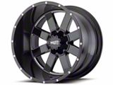 Moto Metal MO962 Gloss Black Milled 8-Lug Wheel; 18x12; -44mm Offset (07-10 Silverado 3500 HD SRW)