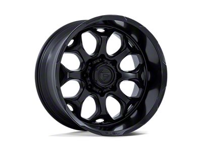Moto Metal Rotary Gloss Black 8-Lug Wheel; 20x12; -44mm Offset (07-10 Silverado 3500 HD SRW)