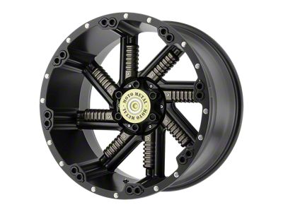 Moto Metal Buckshot Satin Black with Gunmetal Inserts 6-Lug Wheel; 20x12; -44mm Offset (21-24 Yukon)