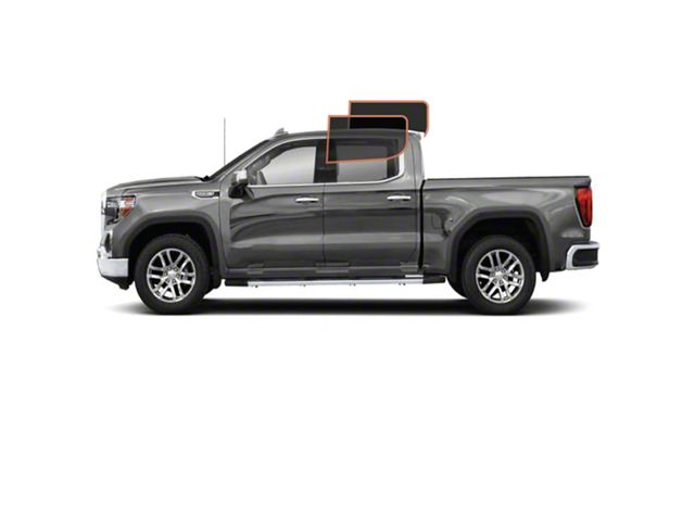 MotoShield Pro Rear Driver/Passenger Window Tint; 15% (19-24 Sierra 1500 Crew Cab)