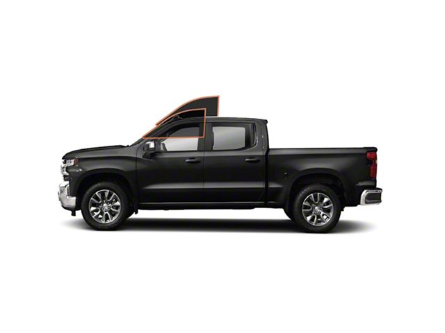 MotoShield Pro Front Driver/Passenger Window Tint; 35% (19-24 Silverado 1500 Crew Cab)