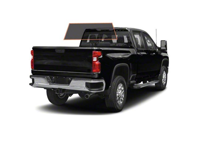 MotoShield Pro Solid Rear Windshield Tint; 15% (15-19 Silverado 2500 HD Crew Cab)