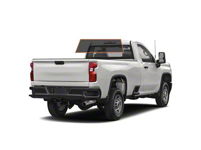 MotoShield Pro Solid Rear Windshield Tint; 15% (15-19 Silverado 2500 HD Regular Cab)