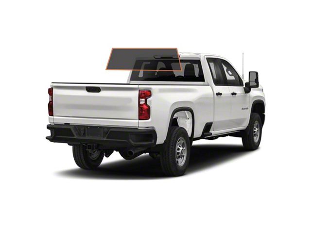 MotoShield Pro Solid Rear Windshield Tint; 15% (15-19 Silverado 2500 HD Double Cab)