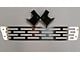 Mountains2Metal Plain Rectangles Bumper Grille Insert; Brushed Stainless Steel (15-19 Sierra 2500 HD)