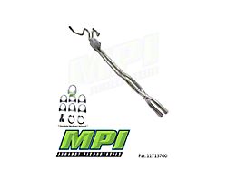 MPI Exhaust Technologies Stainless Steel Performance Series Clamp-On Dual Exhaust System with Black Tips; Rear Exit (17-22 6.2L F-250 Super Duty)