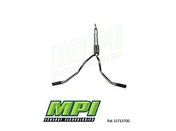 MPI Exhaust Technologies Stainless Steel Performance Series Clamp-On Dual Exhaust System with Black Tips; Side Exit (17-22 6.2L F-250 Super Duty)