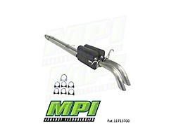 MPI Exhaust Technologies Bullnoze Series Clamp-On Dual Exhaust System; Turn Down (23-25 6.8L F-350 Super Duty)