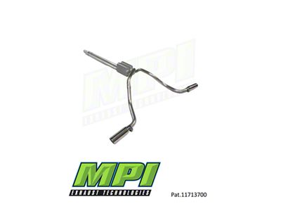 MPI Exhaust Technologies Turbo Series Clamp-On Dual Exhaust System with Polished Bright Chrome Tips; Side Exit (15-24 2.7L EcoBoost F-150)